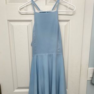 Light blue spaghetti strap dress. Size medium